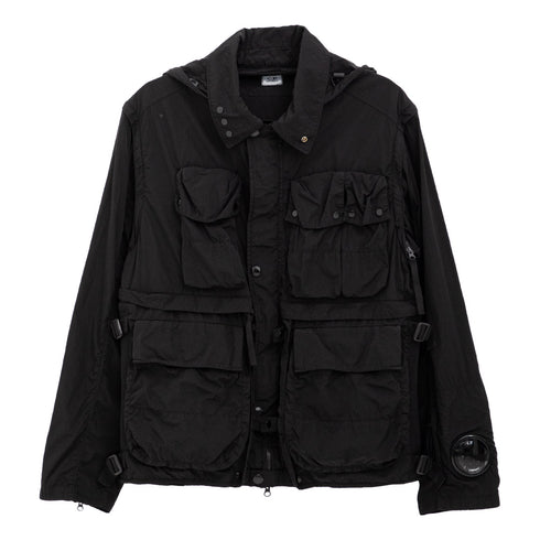 C.P. Company Chrome-R Google Utility Jacket Black 999 16CMOW011A-005904G Degli Uberti